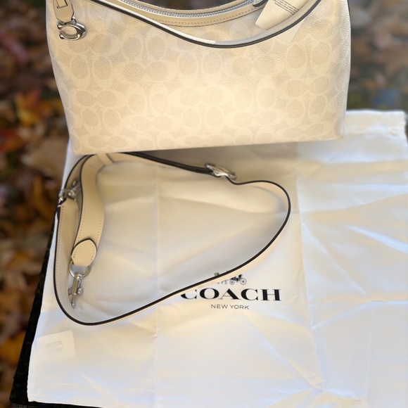 Coach Teri Small Shoulder Bag NWT Tags Cream/Neutral - Picture 13 of 13